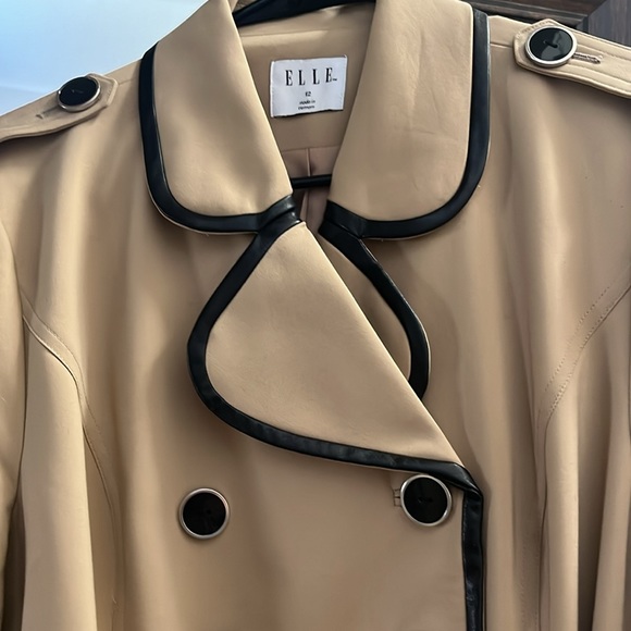 ELLE Ladies Trench with belt size 12 - Picture 3 of 9